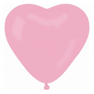 Rožinis širdelės formos balionas