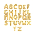 Foliniai auksiniai balionai raidės, 40 cm