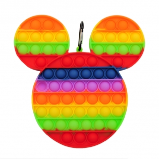 Antistresinis žaislas POP - IT peliukas "Mikis", 20 x 20 cm