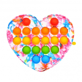 Antistresinis žaislas POP - IT  spalvota širdis