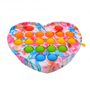 Antistresinis žaislas POP - IT  spalvota širdis