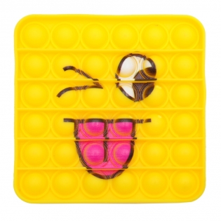 Antistresinis žaislas POP - IT keturkampiai šypsenėlės, 12 cm