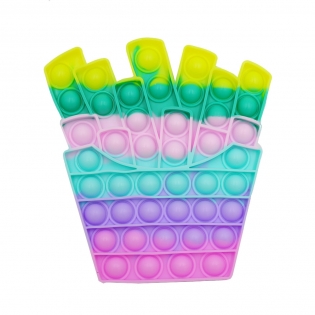 Antistresinis žaislas POP - IT šviesių spalvų bulvytės, 17 x 14 cm