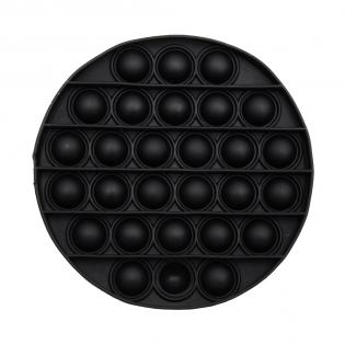Antistresinis žaislas POP - IT juodas apskritimas, 12 cm