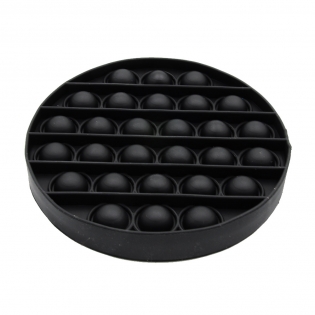 Antistresinis žaislas POP - IT juodas apskritimas, 12 cm