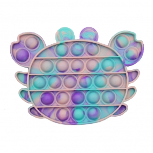 Antistresinis žaislas POP - It  spalvotas krabas, 12 x 15,5 cm