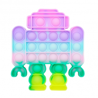 Antistresinis žaislas POP - It  šviesių spalvų robotas