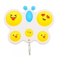 Antistresinis žaislas POP - IT drugelis su šypsenėlėmis