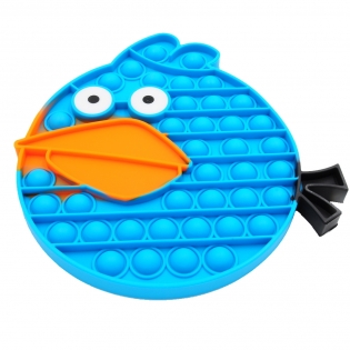 Antistresinis žaislas POP - IT piktas paukštis "Mėlynas"