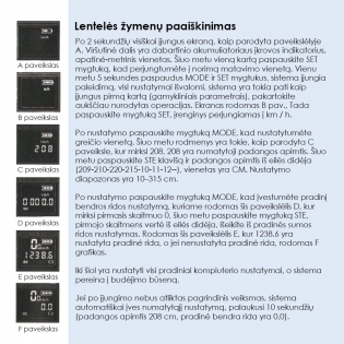 Prožektorius ir skambutis su spidometru dviračiui