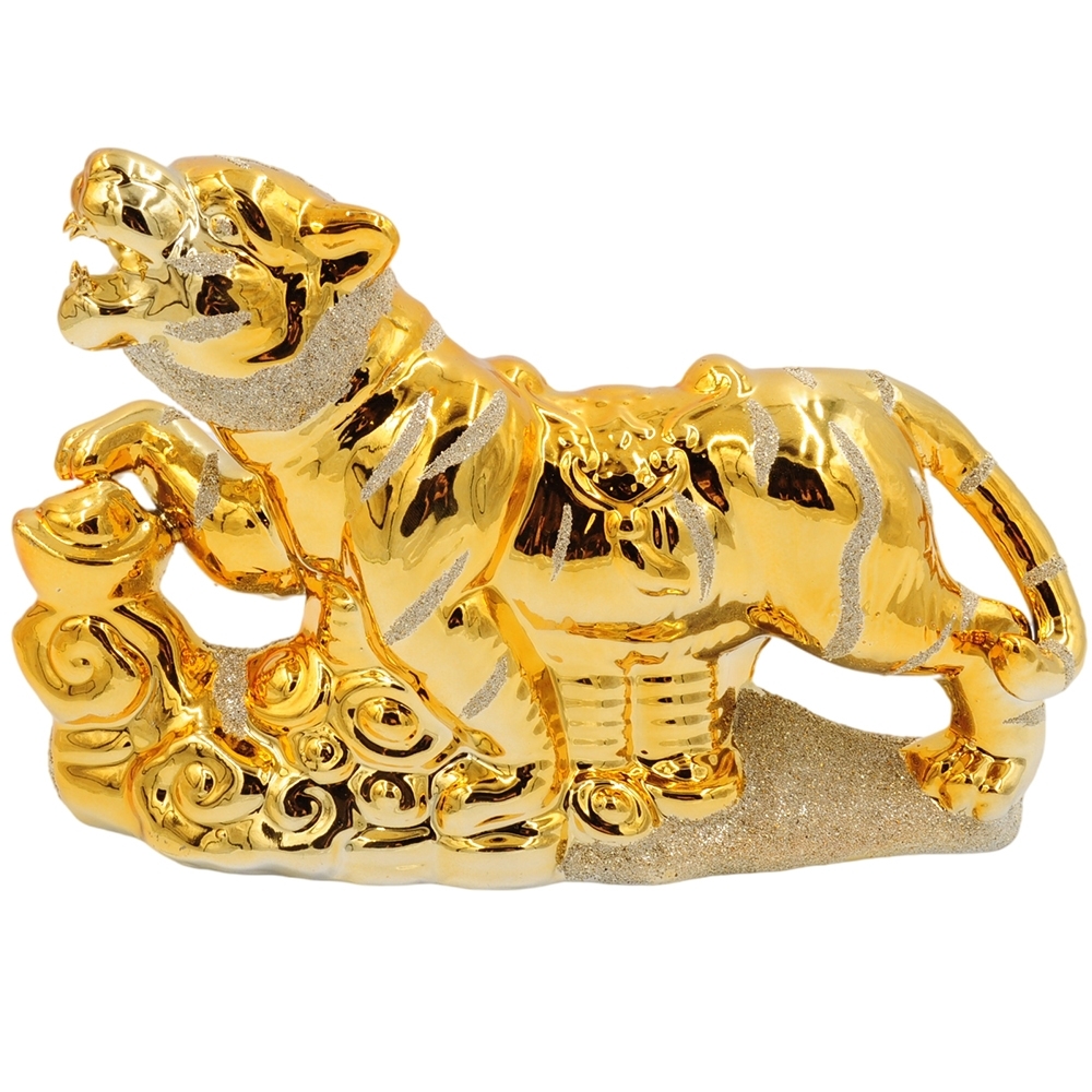Statula tigras, aukso spalvos