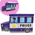 Dėžė-pufas žaislams "Policijos mašina"