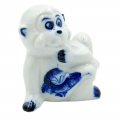 Porceliano statulėlė "Beždžionė", 4,5 cm