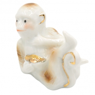 Porceliano staulėlė "Beždžionė", 6,5 cm