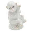 Porceliano staulėlė "Beždžionė", 7 cm