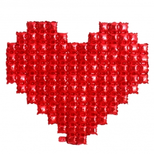 Folinis balionas širdies formos, 144 cm