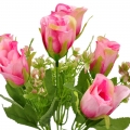 Dirbtinė rožių puokštė, 30 cm