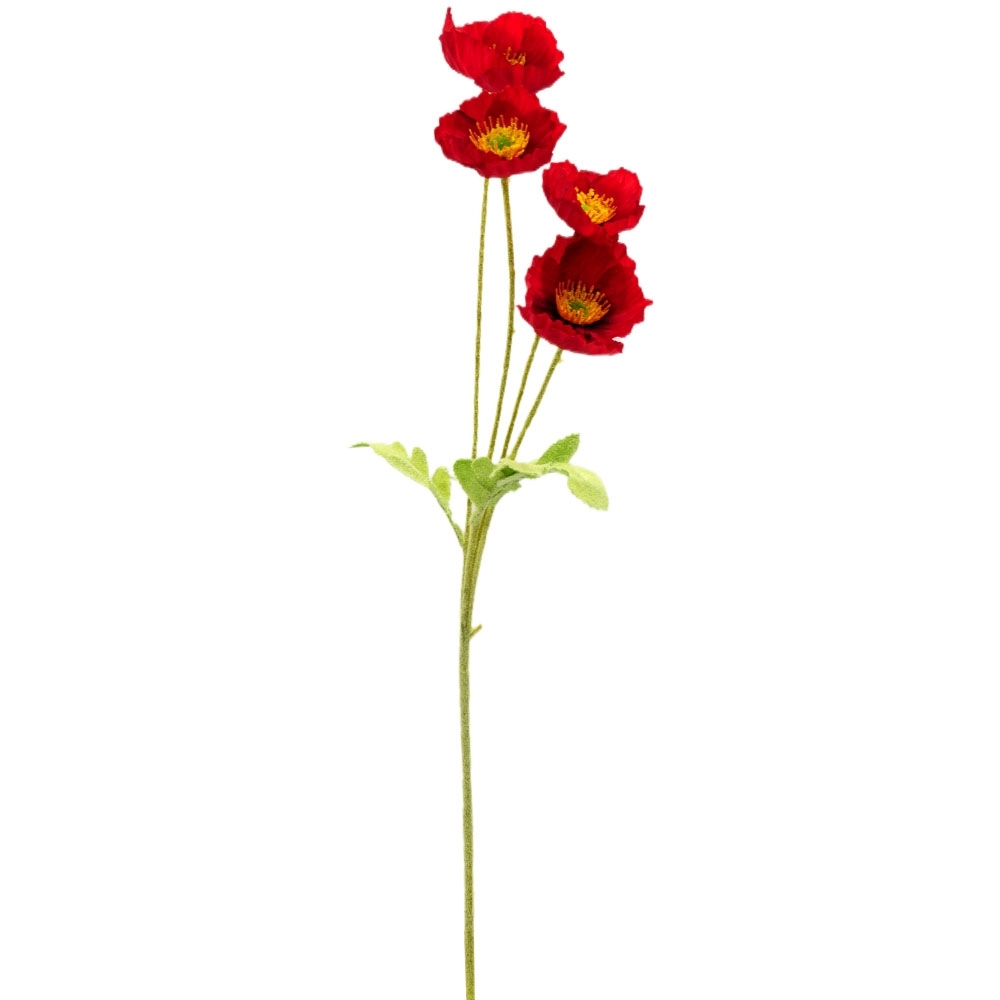 Dirbtinė gėlė aguona, 58 cm