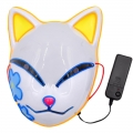 LED šviečianti veido "Katės" kaukė