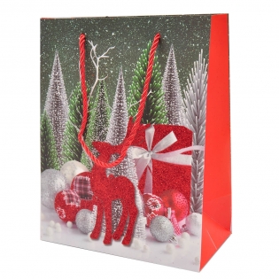 Kalėdinis dovanų maišelis, 23 x 18 cm