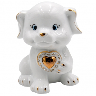 Porceliano statulėlė-taupyklė "Šuniukas"