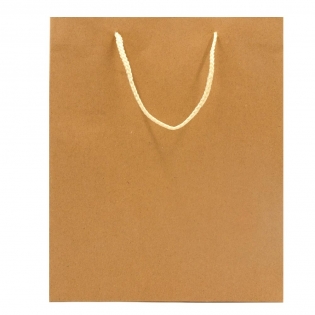 Dovanų maišelis rudas, 32 x 26 cm
