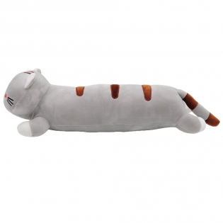 Pagalvėlė katinas-tinginys pilkas, 50 cm