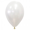 Balti perlamutriniai balionai (10 vnt./30 cm)