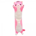 Pagalvėlė katinas-tinginys rožinė, 50 cm
