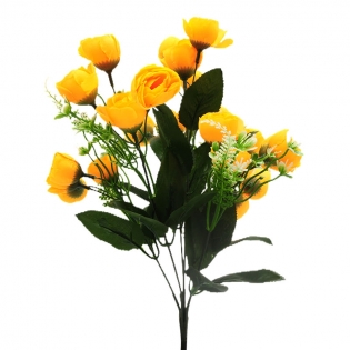 Dirbtinė gėlių puokštė, 40 cm