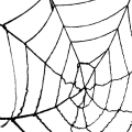Helovino dekoracija voratinklis, 160 cm