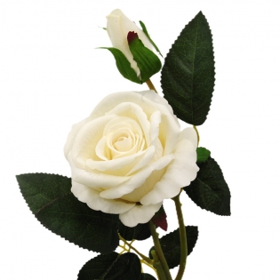 Dirbtinė rožės šaka, 41 cm
