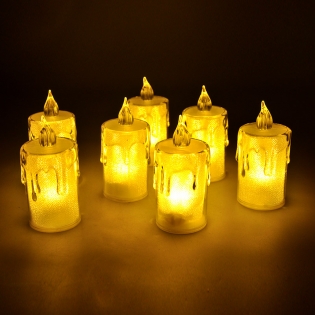 LED žvakė, h 8,5 x 3,5 cm