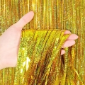 Folinių-holografinių juostelių dekoracija, auksinė