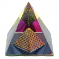 Stiklinė piramidė, h 6 x 5,5 x 5,5 cm
