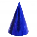 Mėlyna gimtadienio kepuraitė, h 20 cm