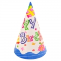 Gimtadienio kepuraitė "Happy Birthday", h 20 cm