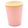 Popieriniai puodeliai, rožiniai (10 vnt., 220 ml)