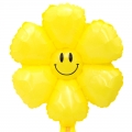 Folinis balionas "Gėlytė", geltonas (apie 43 cm)