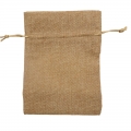 Drobinis dovanų maišelis rudas, 13 x 18 cm