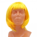 Geltonas plaukų perukas, 28 cm
