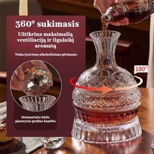 Viskio dekanteris, 1000 ml