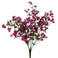 Dirbtinė violetinių linų žiedų puokštė, 32 cm