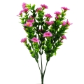 Dirbtinė violetinės spalvos smulkių žiedų puokštė, 34 cm