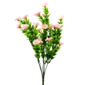 Dirbtinė rožinės spalvos smulkių žiedų puokštė, 34 cm