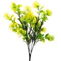 Dirbtinė geltonos spalvos gėlės puokštė, 50 cm