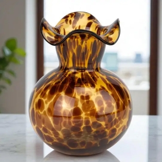 Stiklinė vaza, 23 cm