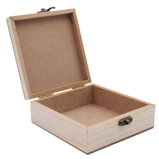 Medinė dėžutė, 4,5x12x12 cm